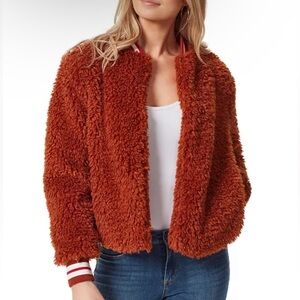 Jessica Simpson Women’s Kataleya Faux-Fur Jacket Size L